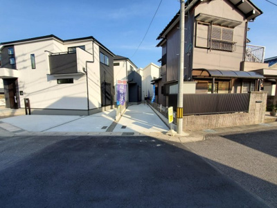 【前面道路含む現地写真】 | 天白区荒池　２号棟〈仲介手数料無料〉平針小・平針中　新築一戸建て | 11/2撮影〈内覧予約キャンペーン実施中！〉マックスバリュde住まい相談までご連絡下さい。