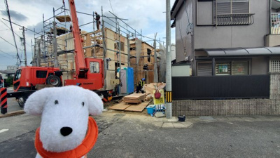 【外観】 | 天白区荒池　２号棟〈仲介手数料無料〉平針小・平針中　新築一戸建て | 8/25撮影
天白区の不動産売買の事ならマックスバリュで住まい相談エムワイホームにお任せください。