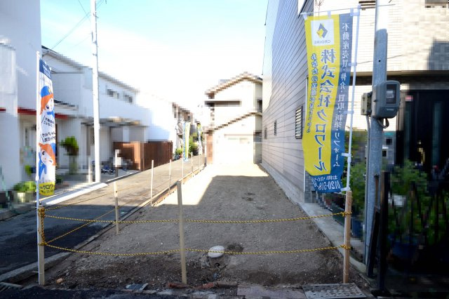 阿倍野区阪南町　土地の外観|駅歩７分の角地　すぐに建築のお手配が可能な更地です