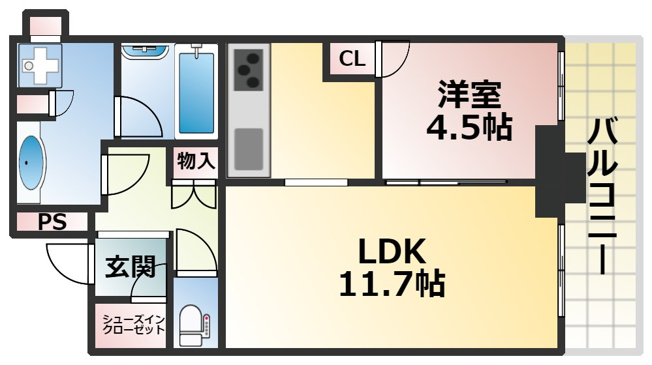 【間取り】 | ブランズタワー梅田North