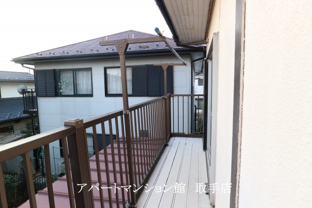 野瀬邸のバルコニー