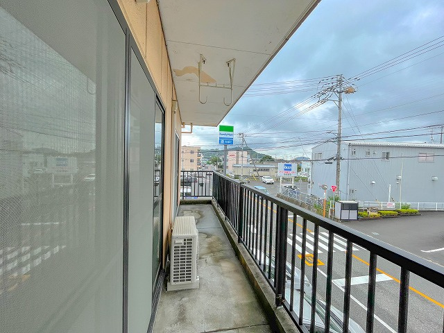 シルキーハイツのバルコニー|広々としたバルコニーです