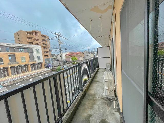 シルキーハイツのバルコニー|陽当たり良好なバルコニーです
