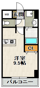 ONLYONE小花Ⅱの間取り