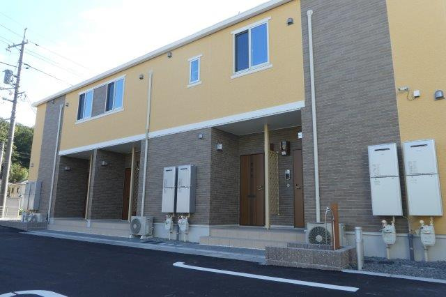 倉敷市藤戸町天城のアパートの外観