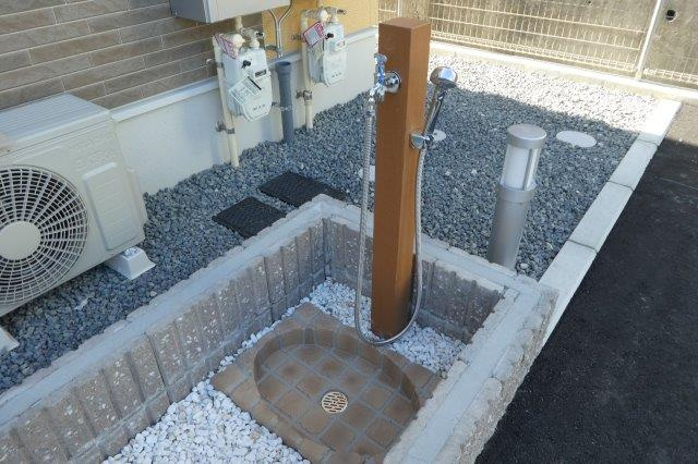 倉敷市藤戸町天城のアパートのその他共用部分|ペット用足洗い場