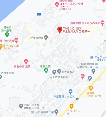 【地図】 | 雁子浜貸家