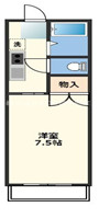 あいらんど花繰　Ａ（マンスリー）の間取り