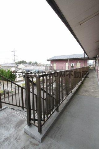 レクセル都城のバルコニー|陽当たり良好なバルコニーです