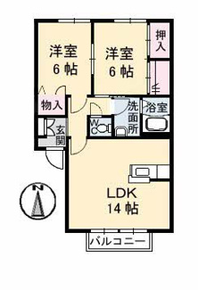 【間取り】 | フレグランスみぶ　B棟