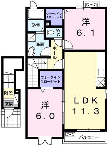 オンディーヌの間取り