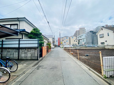 【前面道路含む現地写真】 | 東大和市南街/条件付売地