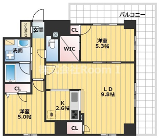 【間取り】 | グランルージュ谷町六丁目