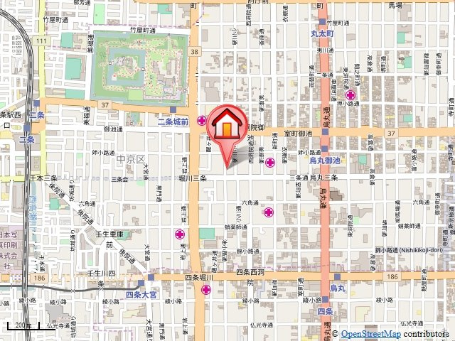 プレゼンス堀川の地図