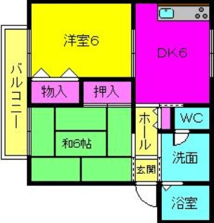 【間取り】 | ハイツ辻村Ⅰ