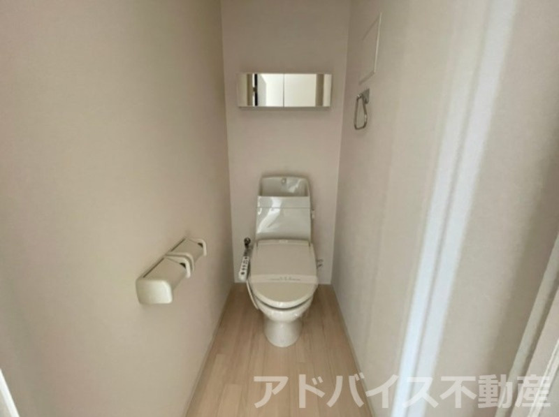 八女市大島のアパートのトイレ