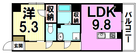【間取り】 | シティパル大分駅南