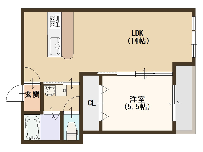 【間取り】 | エスコーポ北島