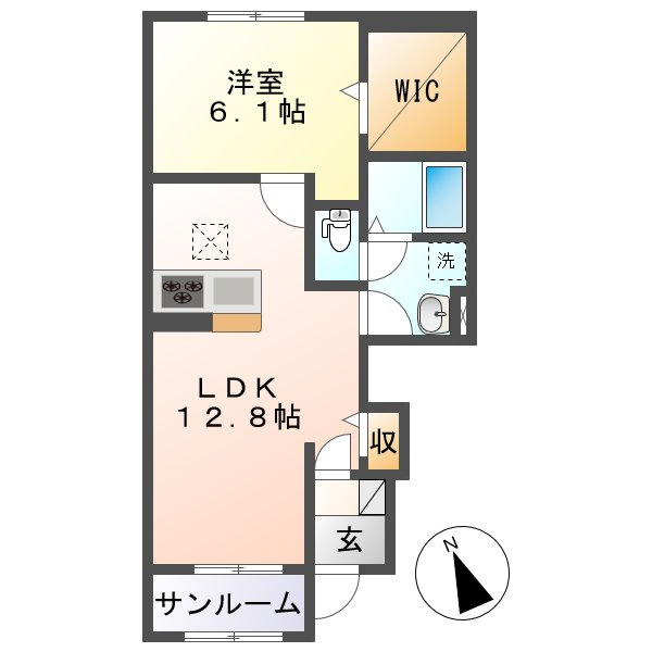 クレール参番館の間取り