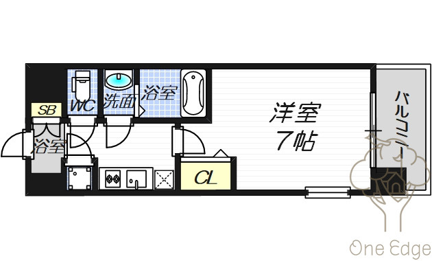 レジュールアッシュ梅田WESTGATEの間取り