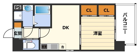 プライマル南森町の間取り