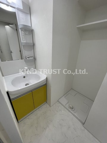 プライマル南森町の洗面所|忙しい朝には欠かせない洗面所です