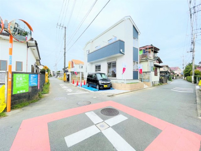 【前面道路含む現地写真】 | 東大和狭山3期 | 東側約4.4ｍ～4.5ｍ公道、南側約3.3ｍ私道