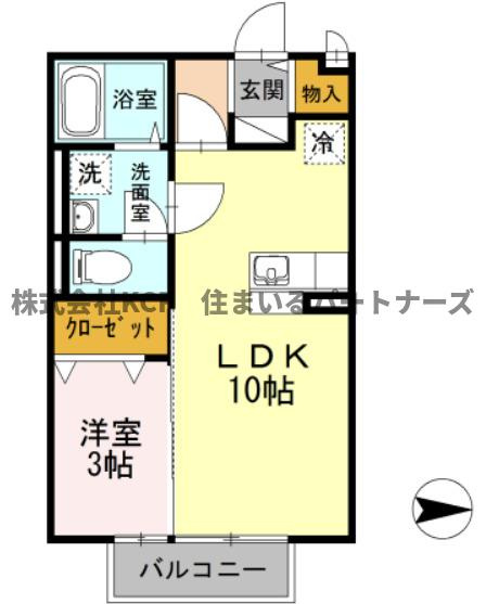 ガーデンヒルズ荒木の間取り