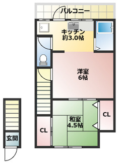 【間取り】 | ハイツ塚本