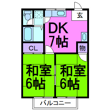 アスティ鹿沼の間取り