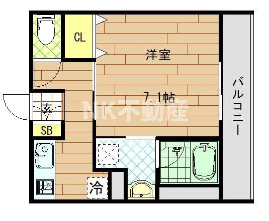 【間取り】 | ステディ八戸の里（八戸ノ里賃貸） | 間取りです