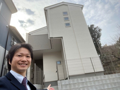 【外観】 | 千種区揚羽町　1号棟★仲介手数料無料★（富士見台小学校・千種台中学校）新築一戸建て | 3月13日撮影
住宅ローンアドバイザーの村田です。住宅ローン審査が通らなかった方、あきらめる前にご相談ください。