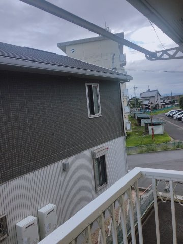 シティハイムKOMORIのバルコニー