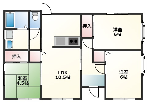 北薗貸家(神之山町)の間取り