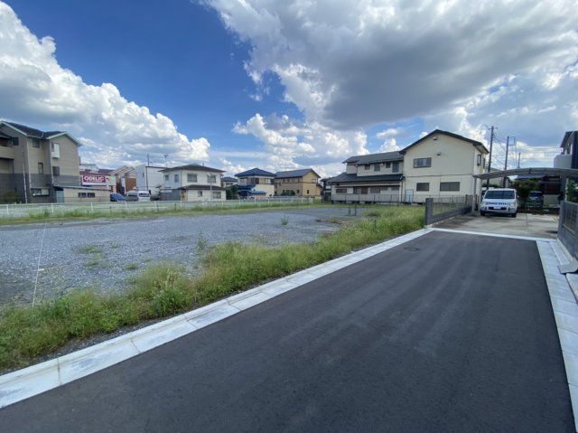 川越市寺山　建築条件なし売地　「川越駅」バス16分　敷地60坪　【山田小学区】の前面道路含む現地写真