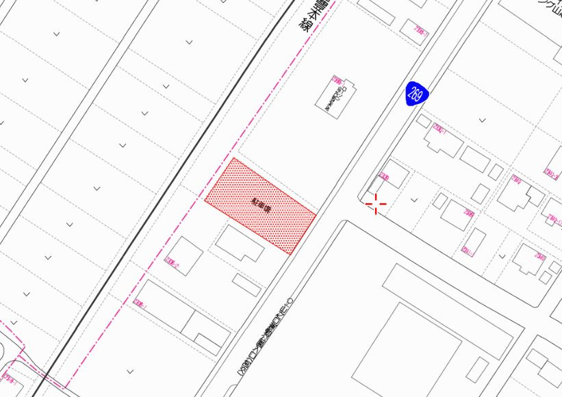 都城市山之口町花木の売地の土地図