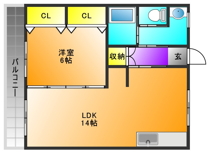 セキハイツの間取り