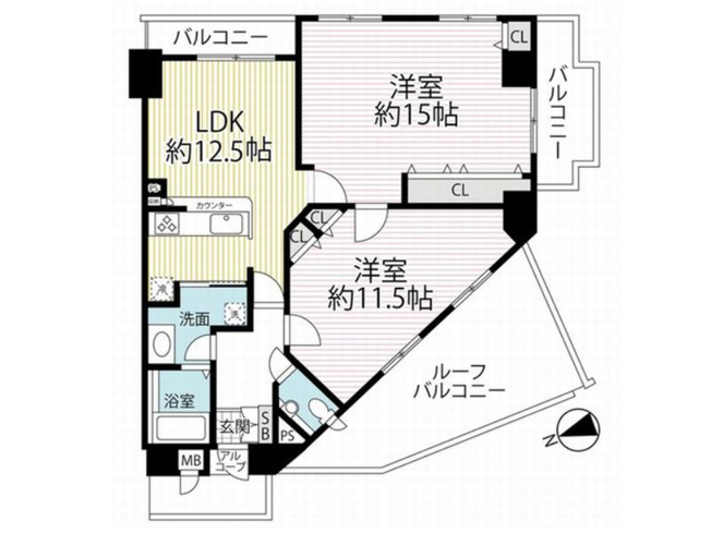 【間取り】 | イーグルコート椥辻十条