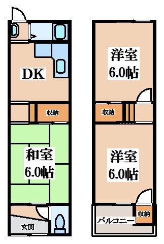 【間取り】 | 善根寺町４丁目貸家