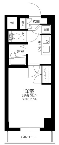 【間取り】 | CYNTHIA FOUR-D GOTANDA-WEST