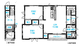 【間取り】 | ＢＯＲＯＮ１