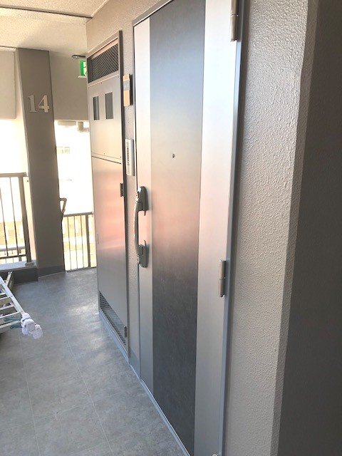 グランカーサ上野入谷の設備|玄関ダブルロックセキュリティです