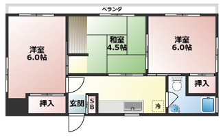 【間取り】 | 生田マンション