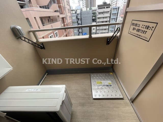 アミティエ扇町リアンのバルコニー|暖かな日差しのふりそそぐバルコニー