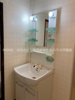 【洗面所】 | メゾンやすむろⅠ | 広い洗面スペース