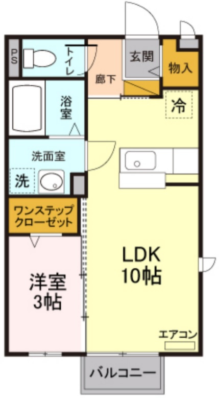 ハイツ ハピネスの間取り