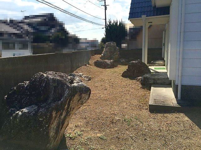 高知市長浜　中古戸建ての庭