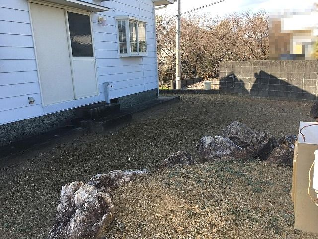 高知市長浜　中古戸建ての庭