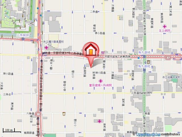 フロレゾン御池の地図