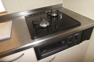 【キッチン】 | マンションＪ | 2口ガスコンロ